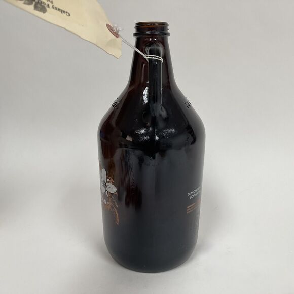 Trillium Brewing Company Empty Bottle 64 ounces Handle Brown Glass No lid 11.25" - Picture 3 of 7